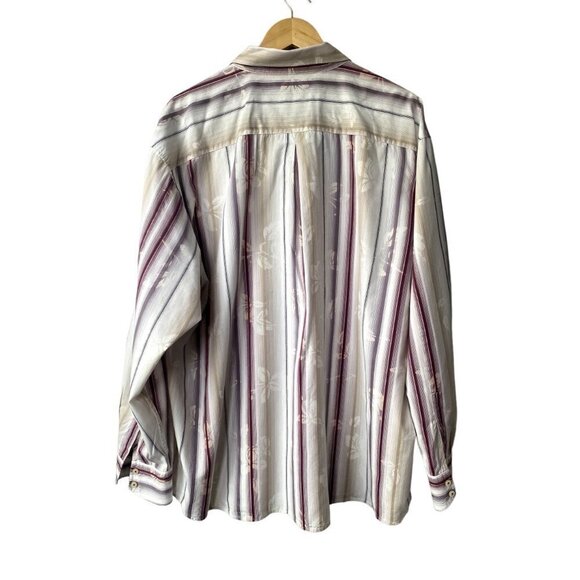 Tommy Bahama Hawaiian Floral XXLT Silk Blend Tropical Long Sleeve Button Down To - Picture 4 of 8